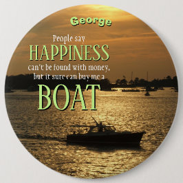 Geld kann kein glückliches Boot am Hafen kaufen Button