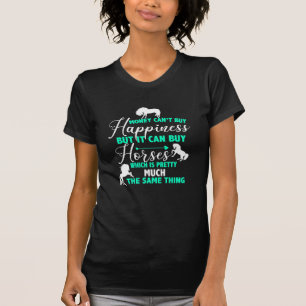 Geld kann Pferde kaufen Mintgrün    T-Shirt