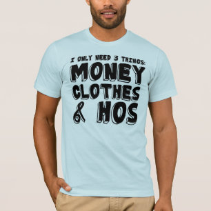 Geld, Kleidung u. Hos. T-Shirt