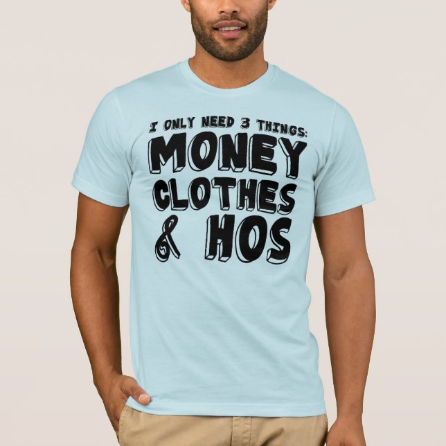 Geld, Kleidung u. Hos. T-Shirt (Vorderseite)