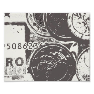 Geld lässt die Welt umgehen Fotodruck