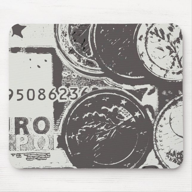 Geld lässt die Welt umgehen Mousepad (Vorne)