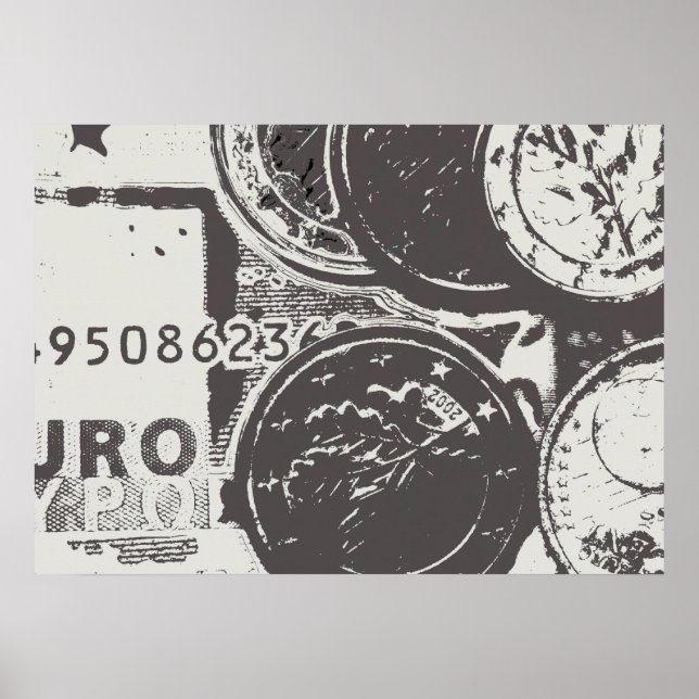 Geld lässt die Welt umgehen Poster (Vorne)