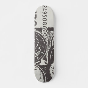 Geld lässt die Welt umgehen Skateboard