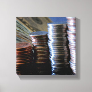 Geld Leinwanddruck