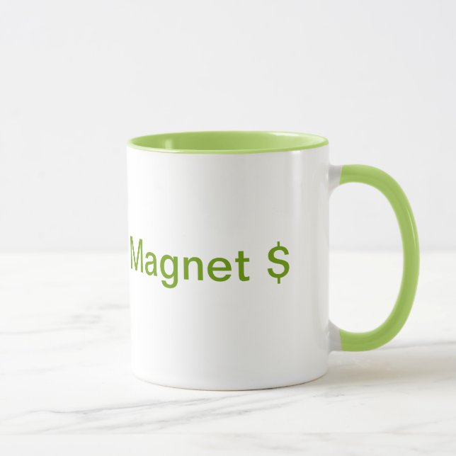 Geld-Magnet-Kaffee-Tasse Tasse (Rechts)