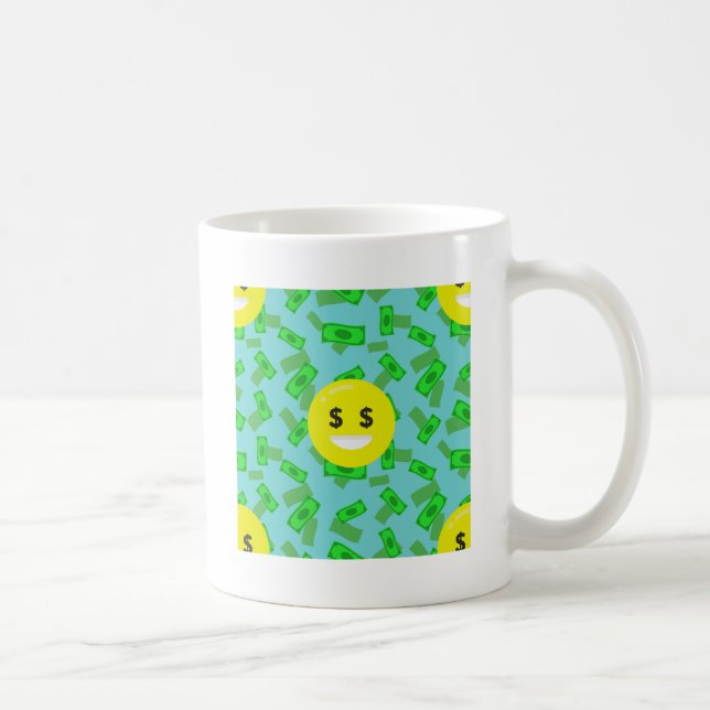 Geld mit Augen Emoji Kaffeetasse (Rechts)