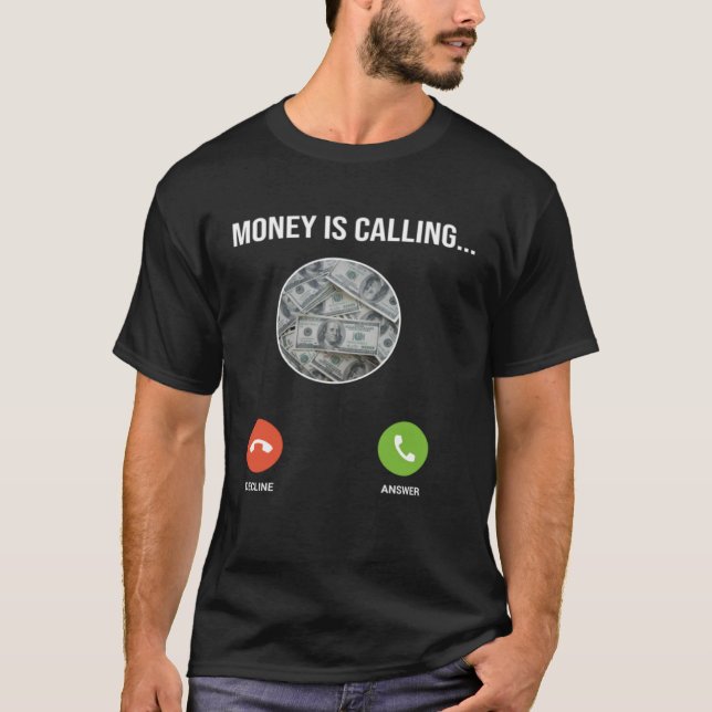 Geld nennt einen Geldzettel T-Shirt (Vorderseite)