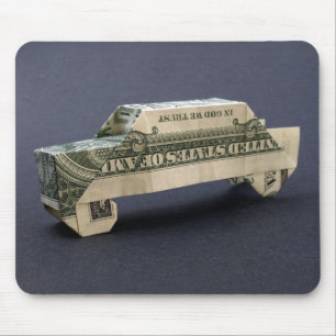 Geld Origami Auto Mousepad