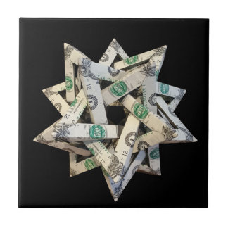 Geld Origami Fünf sich schneidende Tetraeder Fliese