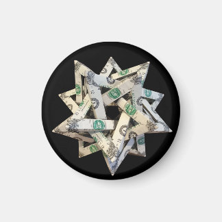 Geld Origami Fünf sich schneidende Tetraeder Magnet