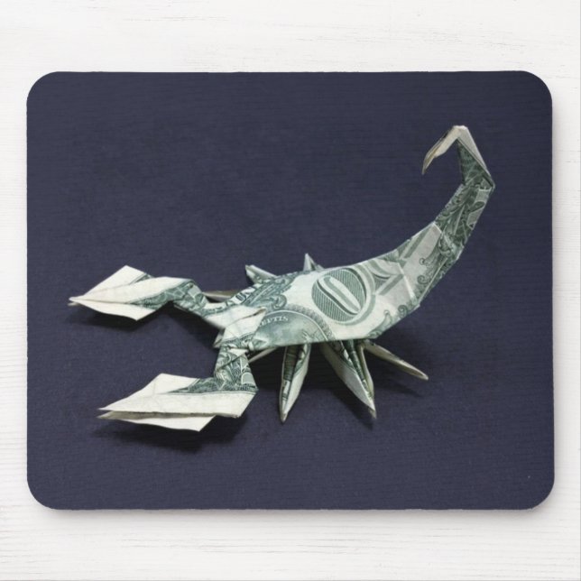 Geld Origami Skorpion Mousepad (Vorne)
