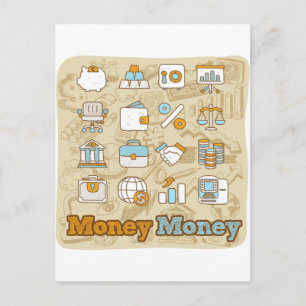 Geld Postkarte