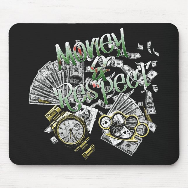 Geld & Respekt - Urban Design Mousepad (Vorne)