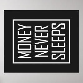 Geld schläft nie poster