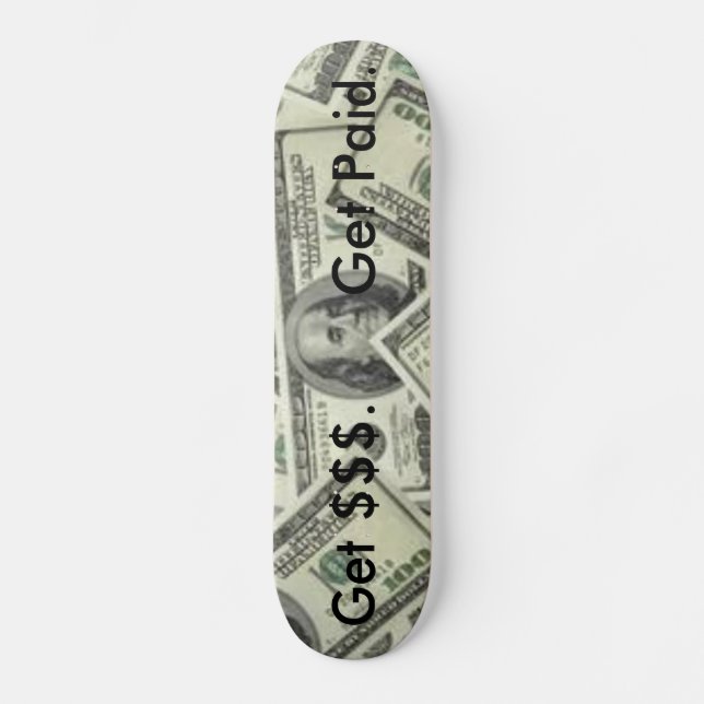 Geld-Skateboard Skateboard (Vorderseite)