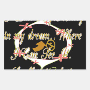 Geld spricht in meinen Träumen und ich Liebe es.pn Rechteckiger Aufkleber