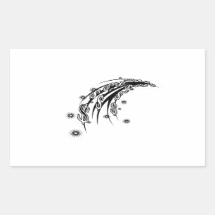 Geld-Strom-Rechteck-Aufkleber Rechteckiger Aufkleber