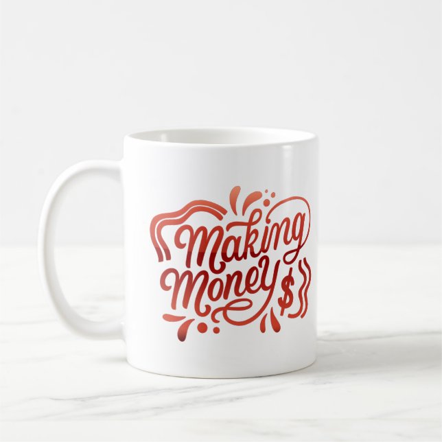 Geld verdienen kaffeetasse (Links)