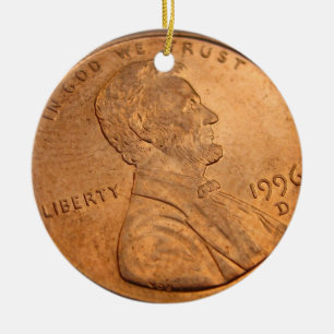 Geld wächst auf threes Verzierung Keramikornament