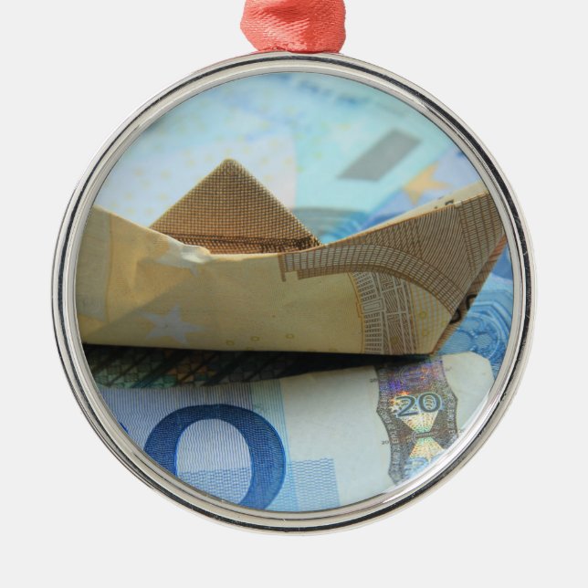 Geld wächst in Bäumen! Ornament Aus Metall (Vorne)