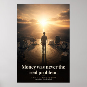 Geld war nie das eigentliche Problem Buch Zitat Ku Poster