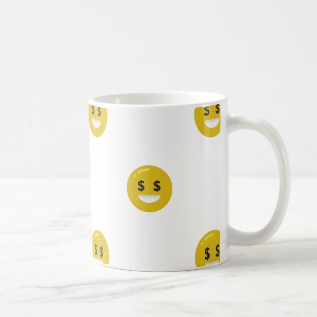 Geldauge Emoji Kaffeetasse (Rechts)