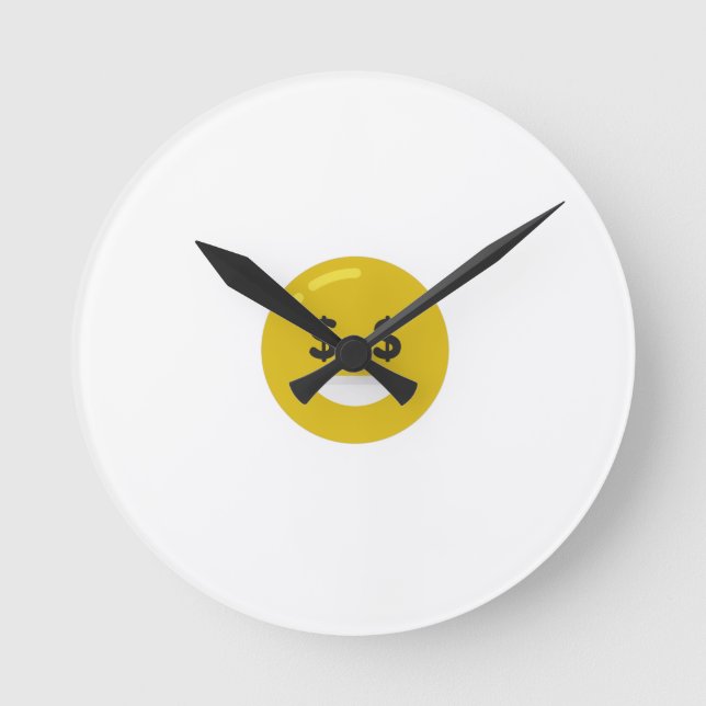 Geldauge Emoji Runde Wanduhr (Vorderseite)