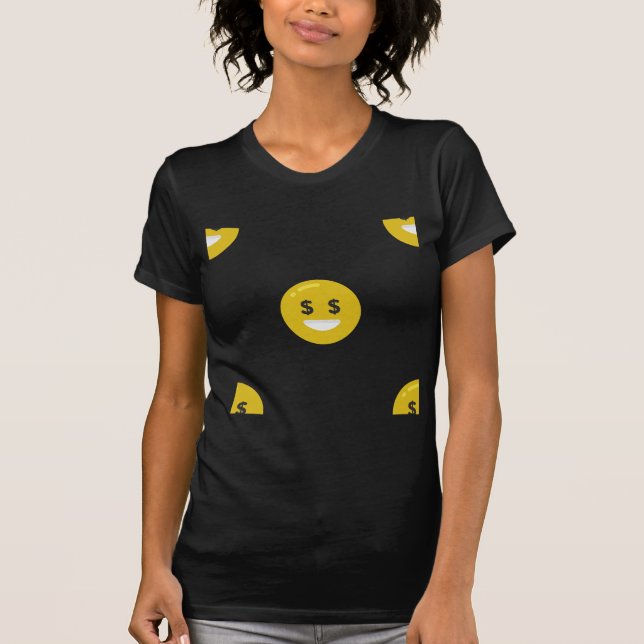 Geldauge Emoji T-Shirt (Vorderseite)