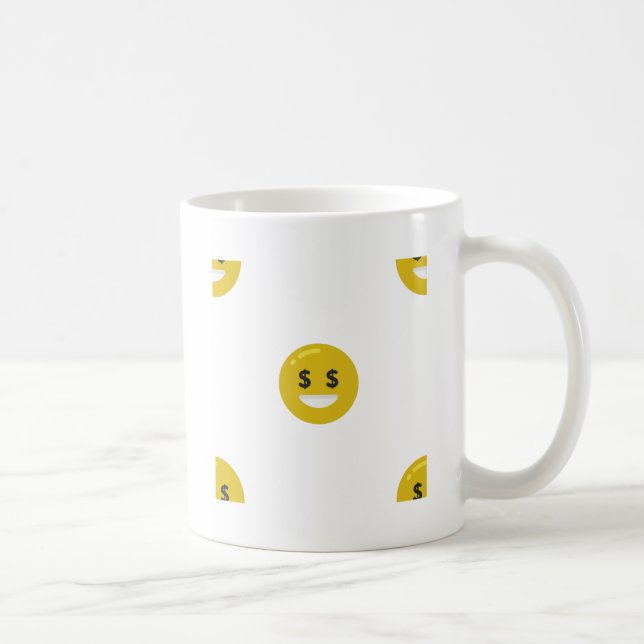 Geldauge Emoji Tasse (Rechts)