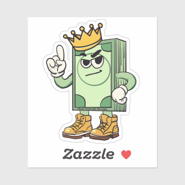 Geldbestand Aufkleber (Blatt)