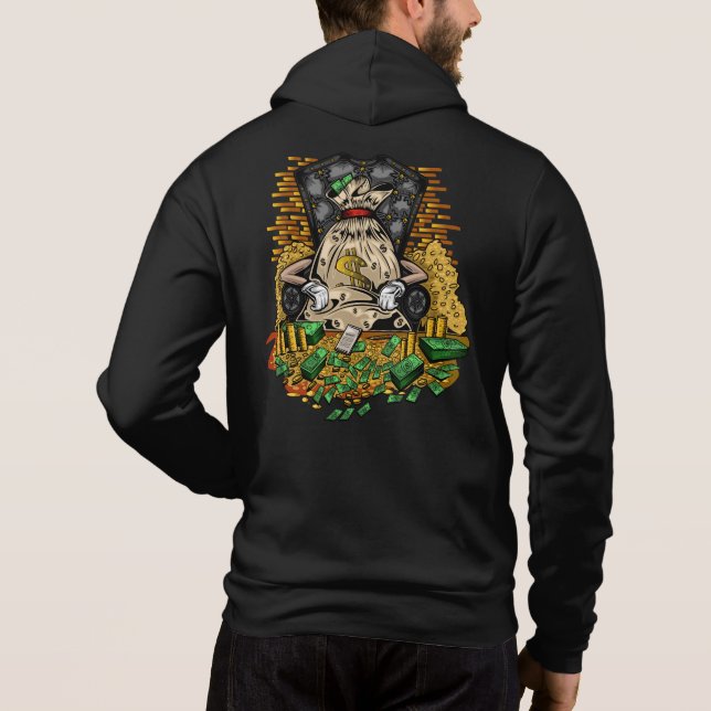 Geldbeutel Hoodie (Rückseite)