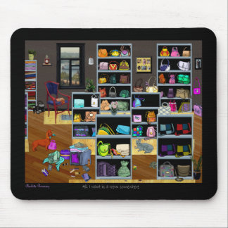 Geldbeutel-Raum-Mausunterlage Mousepad