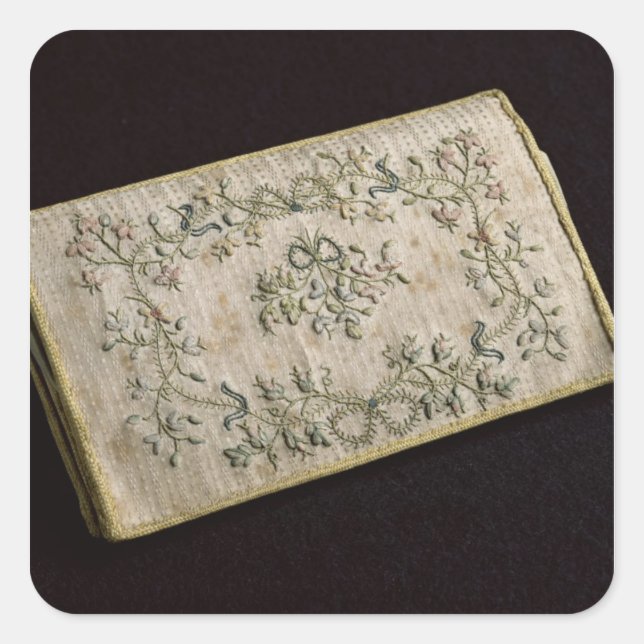 Geldbörse Quadratischer Aufkleber (Vorderseite)