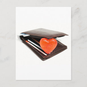 Geldbörsenromane Postkarte