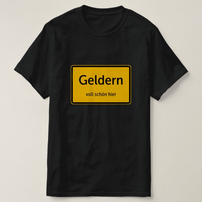 Geldern Herren Männer T-Shirt Tshirt Shirt (Design vorne)