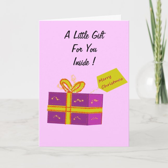 Geldgiftkarte Feiertagskarte (Vorderseite)