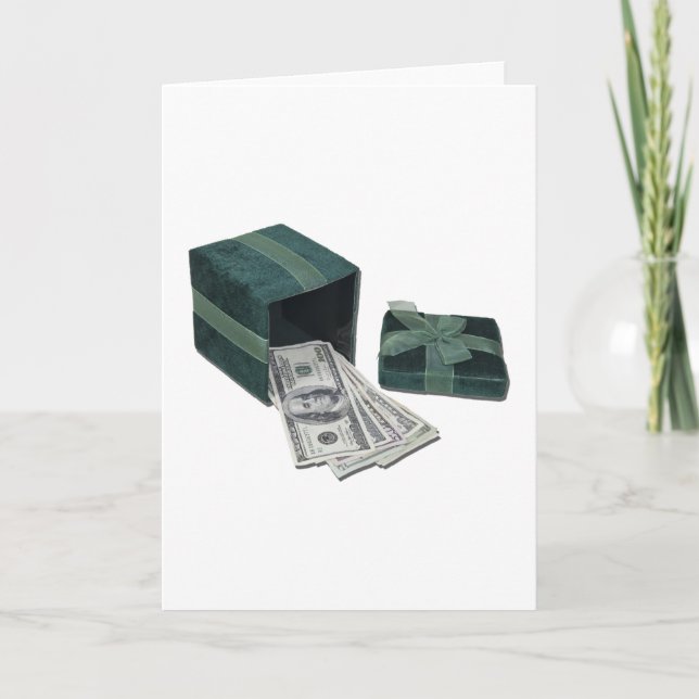 GeldGreenGiftBox112611 Feiertagskarte (Vorderseite)