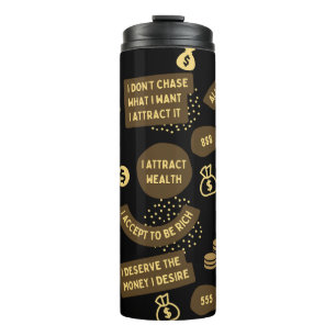Geldmanifestation Affirmation Tumbler Thermosbecher