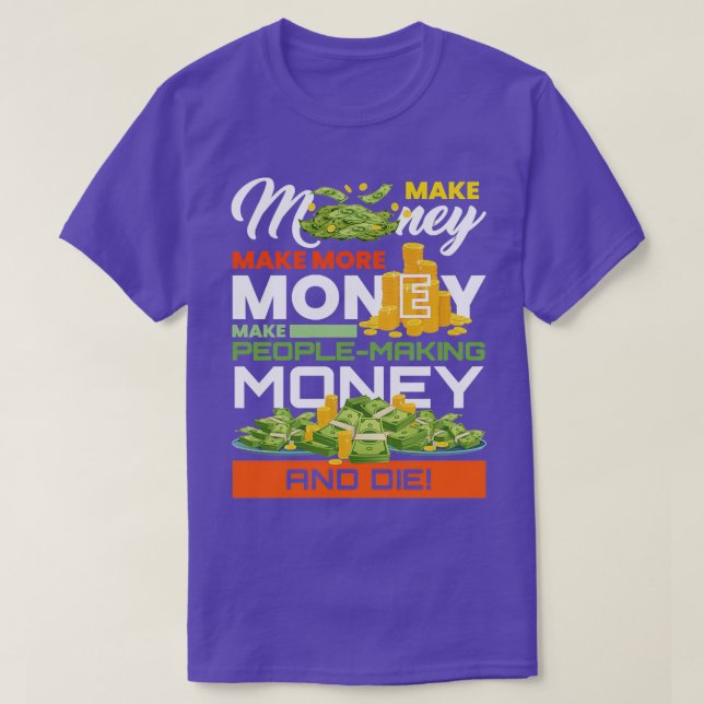 Geldmarkthändler-Übersicht T-Shirt (Design vorne)