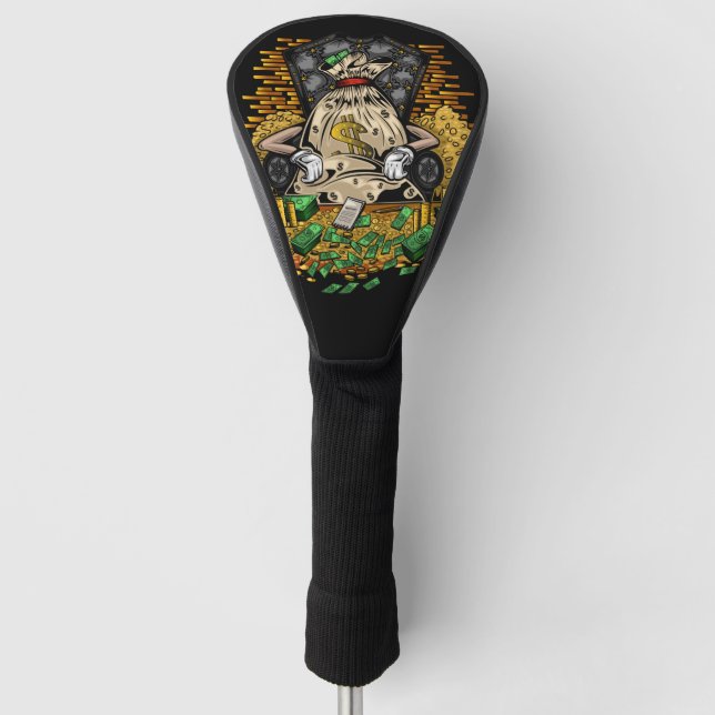 Geldsack Golf Headcover (Vorderseite)