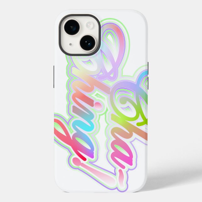Geldsegen-Typografie-Kunst Case-Mate iPhone Hülle (Rückseite)