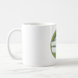 Geldstapel Bargeld Grüne Rücken Kaffeetasse