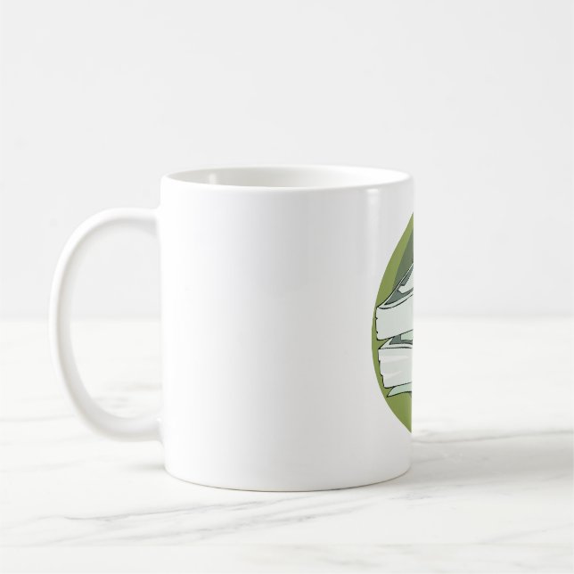 Geldstapel Bargeld Grüne Rücken Kaffeetasse (Links)