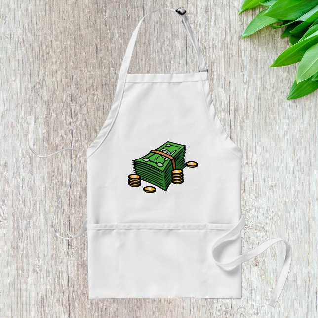 Geldstapel mit Geldmünzen Schürze (Von Creator hochgeladen)