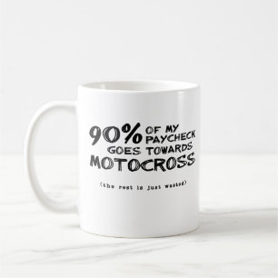 Geldverschwendung Dirt Bike Motocross Tasse