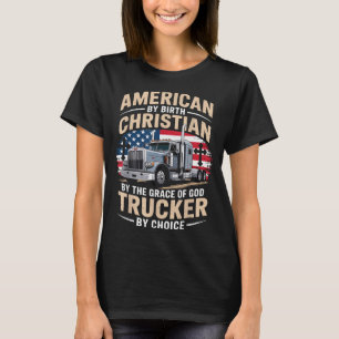 Gelebter Glaube Und Diesel LKW fahren Jesus Christ T-Shirt