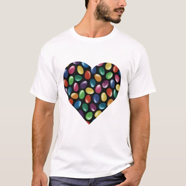 Gelee-Bohnen-Herz-T - Shirt (Vorderseite)