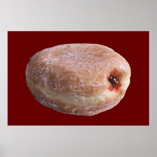 Gelee gefüllter Krapfen Poster