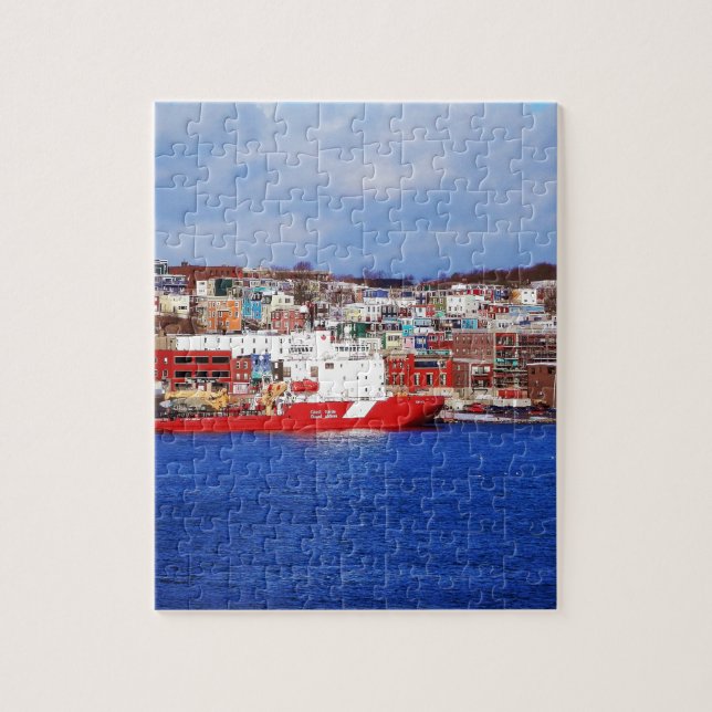 Geleebonbon-Häuser in Johannes Puzzle (Vertikal)